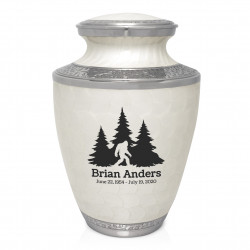Sasquatch Cremation Urn - Radiant White