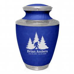 Sasquatch Cremation Urn - Royal Blue