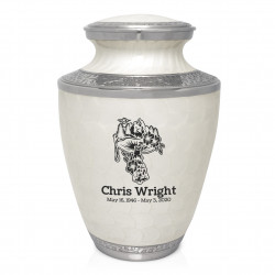 Mushroom Nature Cremation Urn - Radiant White