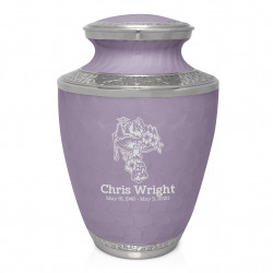 Mushroom Nature Cremation Urn - Regal Purple