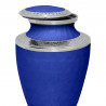 Mushrooms Hands Cremation Urn - Royal Blue