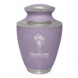 Melting Shrooms Cremation Urn - Regal Purple