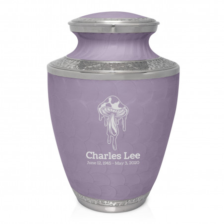 Melting Shrooms Cremation Urn - Regal Purple