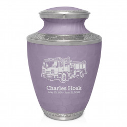 Firetruck Cremation Urn - Regal Purple