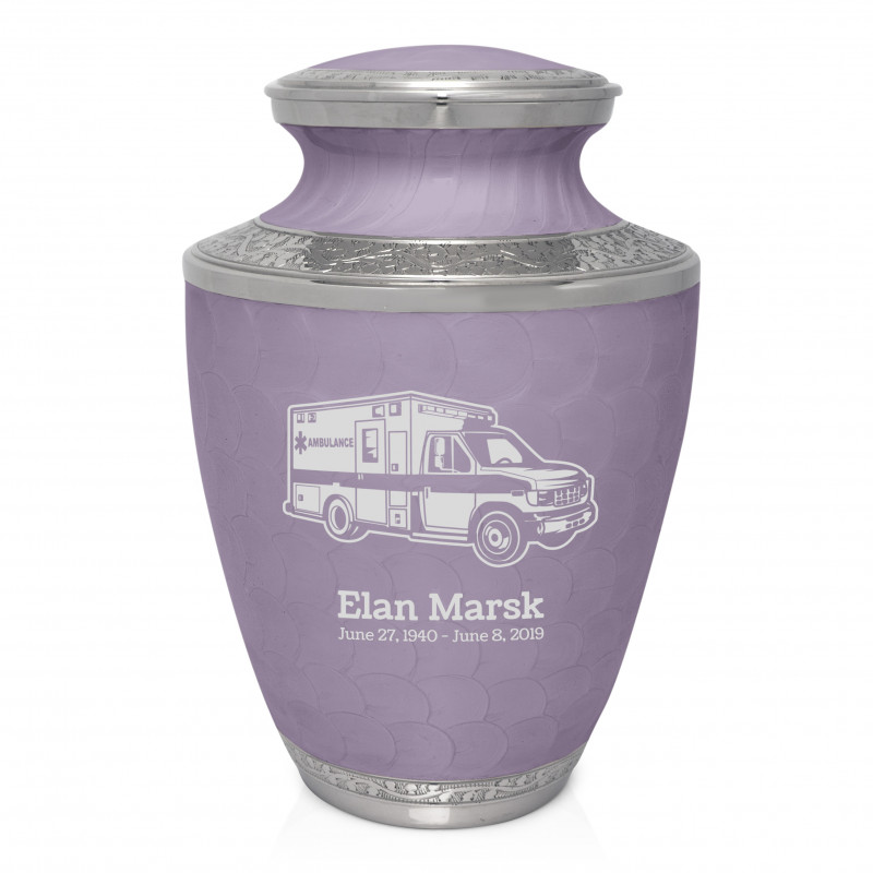 Ambulance Cremation Urn - Regal Purple