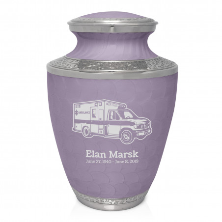 Ambulance Cremation Urn - Regal Purple