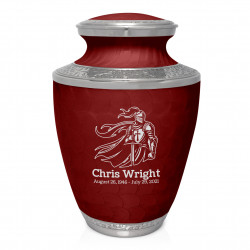 Knight Cremation Urn - Rose Red