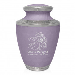 Knight Cremation Urn - Regal Purple