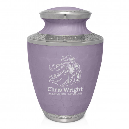 Knight Cremation Urn - Regal Purple