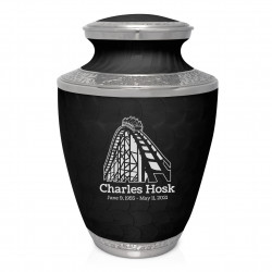 Rollercoaster Cremation Urn - Ebony Black