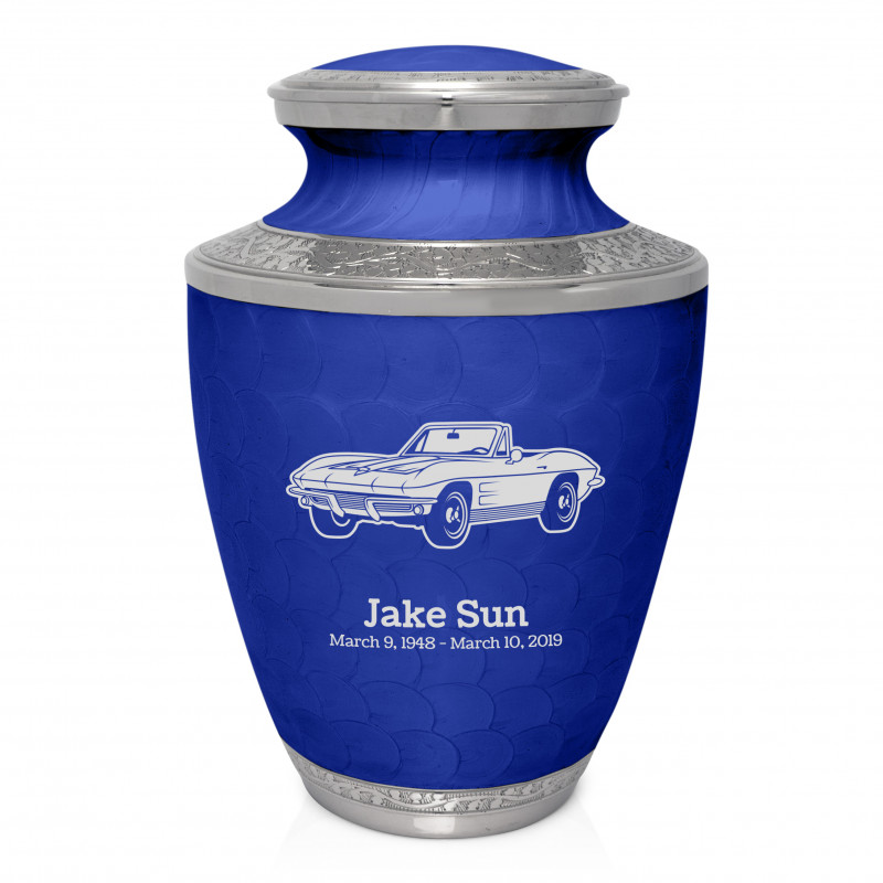 Convertible Cremation Urn - Royal Blue