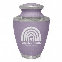Rainbow Cremation Urn - Regal Purple