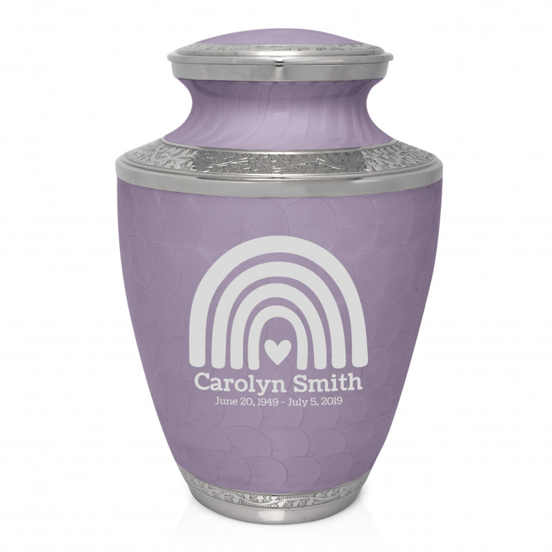 Rainbow Cremation Urn - Regal Purple