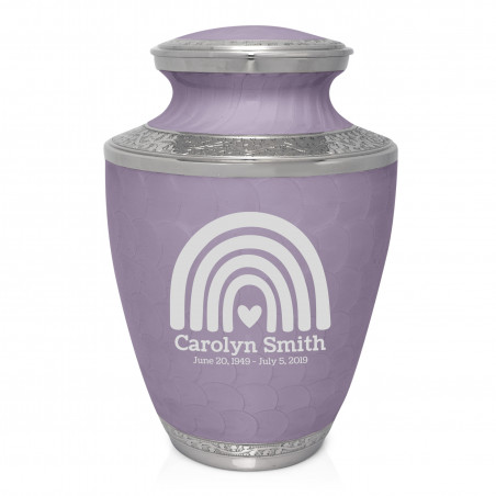 Rainbow Cremation Urn - Regal Purple