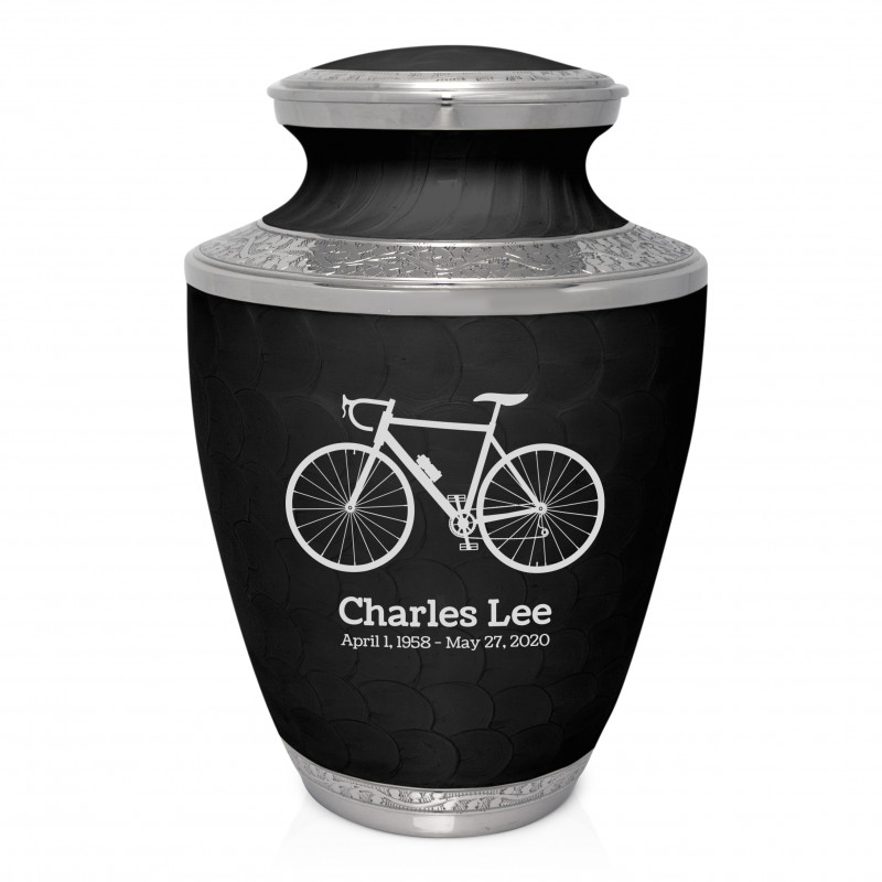 Bicycle Cremation Urn - Ebony Black