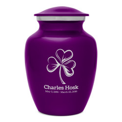 Shamrock Sharing Urn - Purple Luster