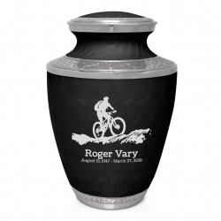 Mountain Bike Cremation Urn - Ebony Black