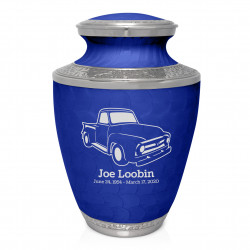 Classic Stepside Truck Cremation Urn - Royal Blue