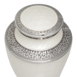 Plumber Cremation Urn - Radiant White