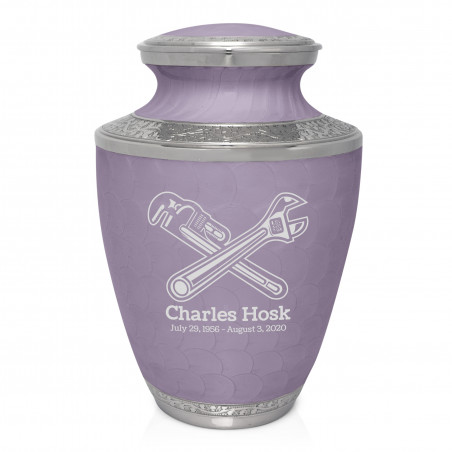 Plumber Cremation Urn - Regal Purple