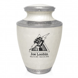 Electrician Cremation Urn - Radiant White