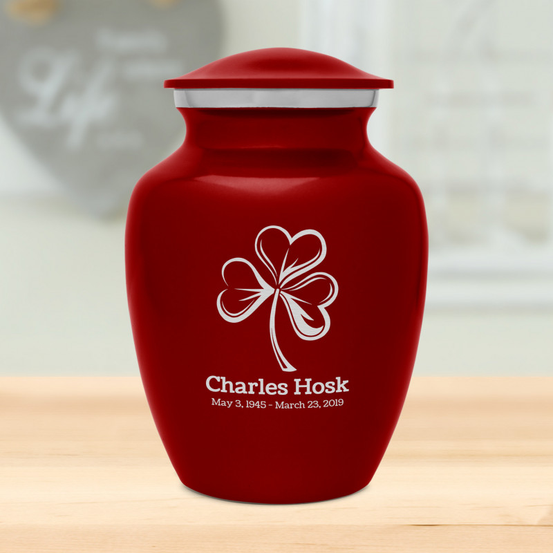 Shamrock Sharing Urn - Ruby Red