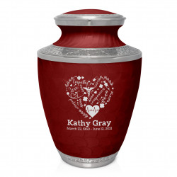 Nurse Cremation Urn - Rose Red