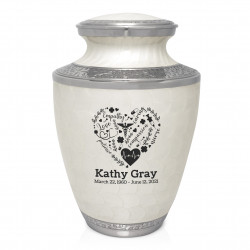 Nurse Cremation Urn - Radiant White