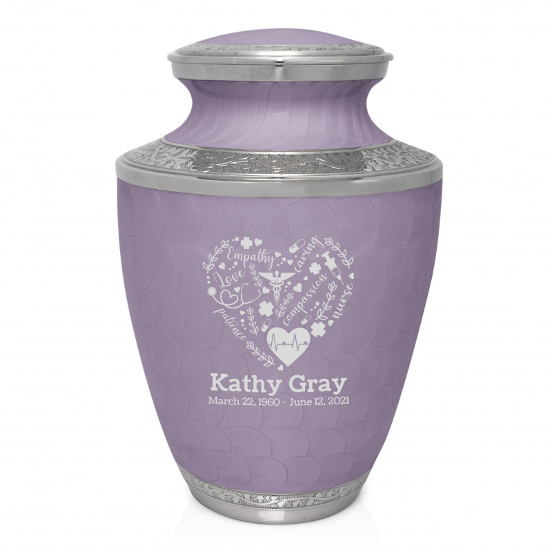 Nurse Cremation Urn - Regal Purple