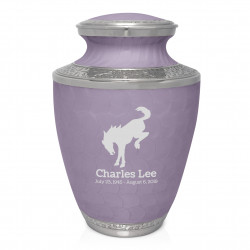 Bronco Cremation Urn - Regal Purple