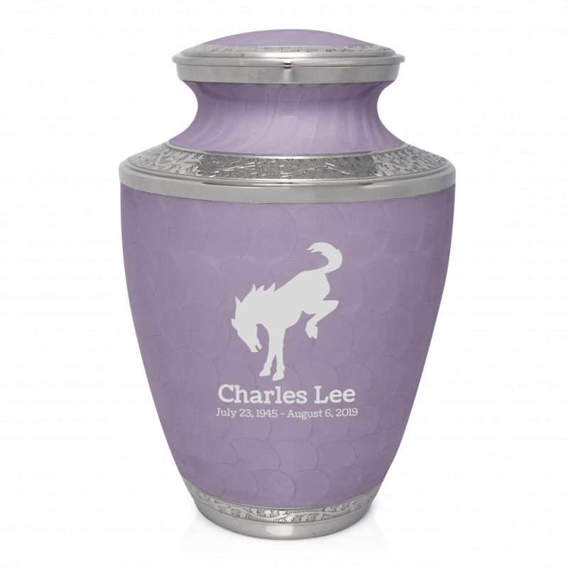 Bronco Cremation Urn - Regal Purple