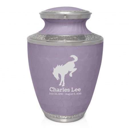 Bronco Cremation Urn - Regal Purple