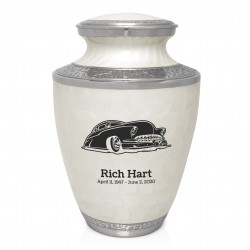 Classic Car VII Cremation Urn - Radiant White