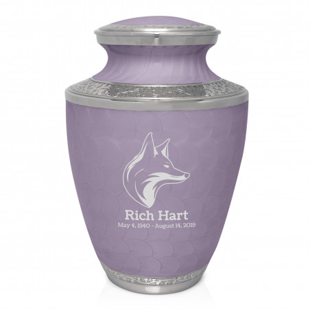 Fox I Cremation Urn - Regal Purple
