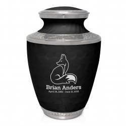 Fox II Cremation Urn - Ebony Black