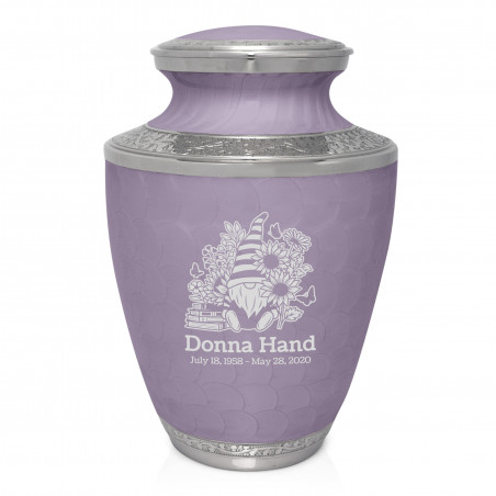 Garden Gnome Cremation Urn - Regal Purple