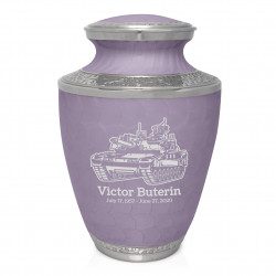 Tank Cremation Urn - Regal Purple