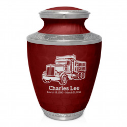 Dumptruck II Cremation Urn - Rose Red