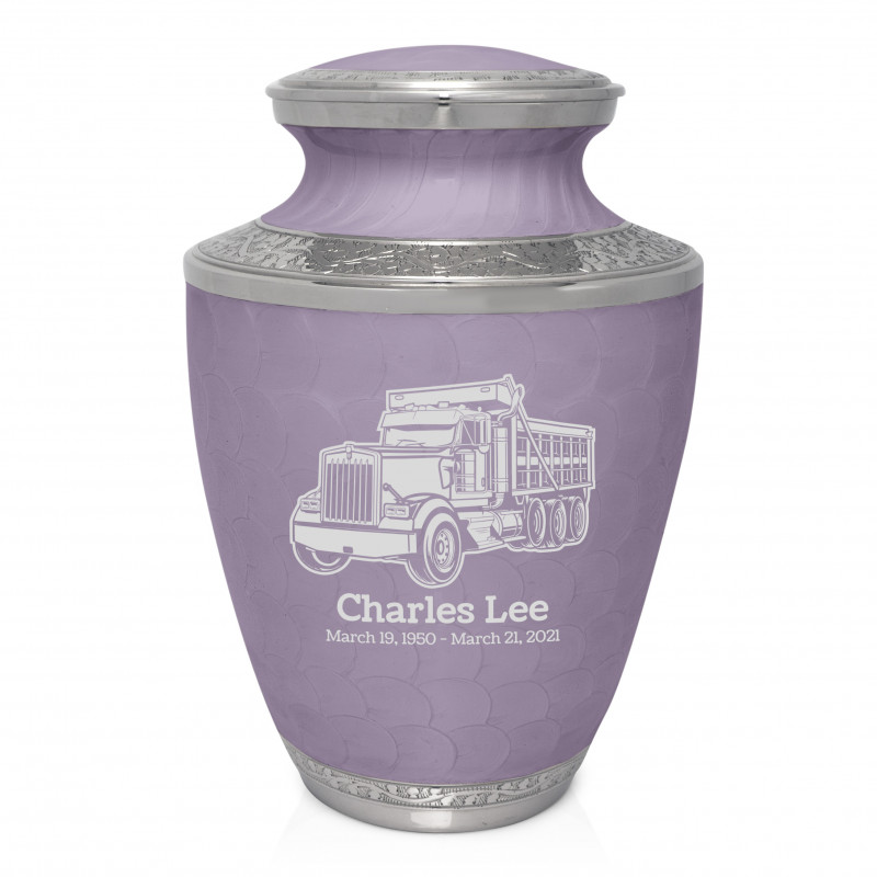 Dumptruck II Cremation Urn - Regal Purple