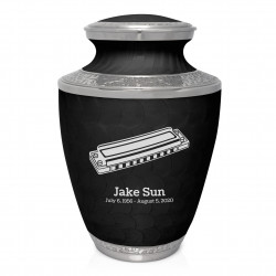 Harmonica Cremation Urn - Ebony Black