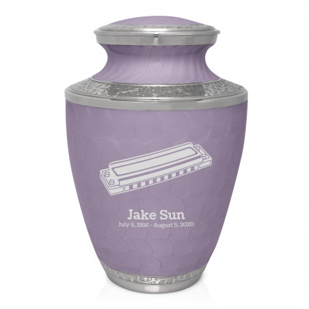 Harmonica Cremation Urn - Regal Purple