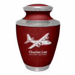 C130 Cremation Urn - Rose Red
