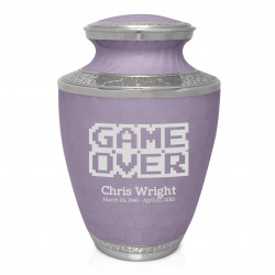 Game Over Cremation Urn - Regal Purple