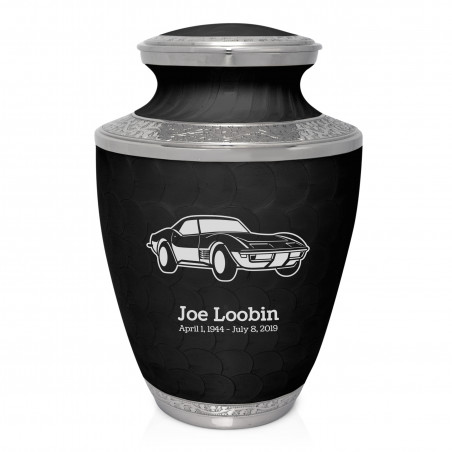 Roadster Cremation Urn - Ebony Black