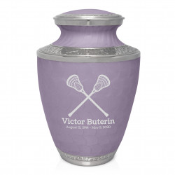 Lacrosse Cremation Urn - Regal Purple
