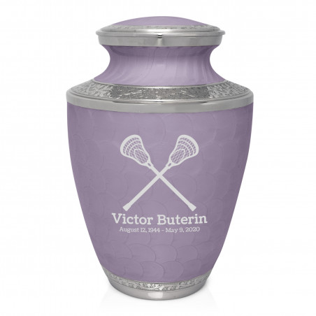Lacrosse Cremation Urn - Regal Purple