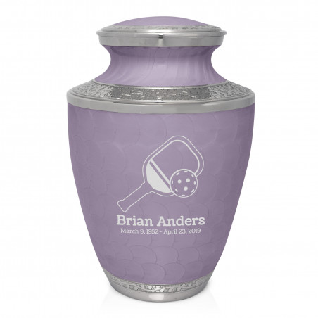 Pickleball Cremation Urn - Regal Purple