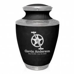 Bike Crank Cremation Urn - Ebony Black