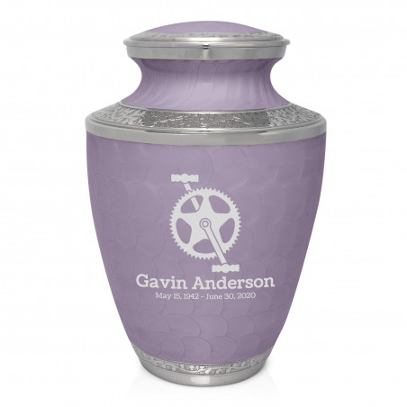 Bike Crank Cremation Urn - Regal Purple