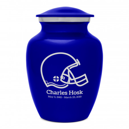 Football Helmet Sharing Urn - Midnight Blue